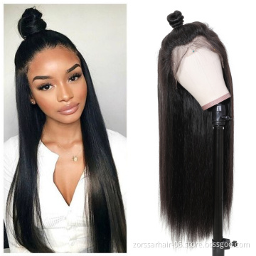 High Quality Raw Cambodian Hair Swiss Lace Wig For Black Women 100% Brazilian Virgin Cuticle Aligned Lace Front Human Hair Wig